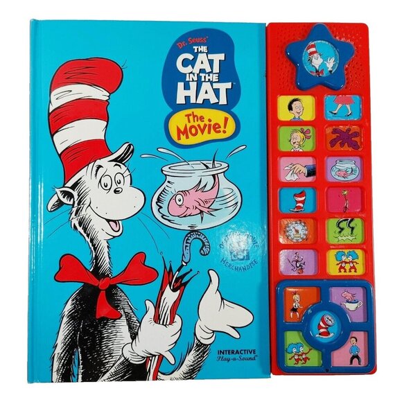 Dr.Suess The  Cat In The Hat The Movie! Play-A-Sound Book Vintage - Picture 1 of 3